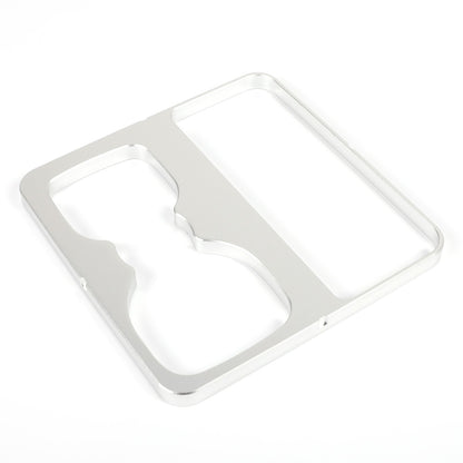 Silver Aluminum Cup Holder Elevation Pad Trim For LR Defender L663 2020-2021 8