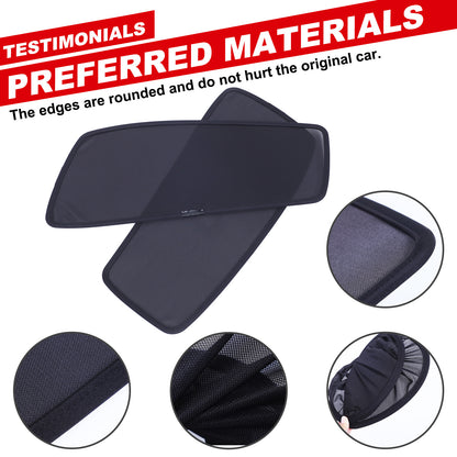 Car Front Window Screen Sun Shade Mesh Cover For Corvette C8 2020-26 10