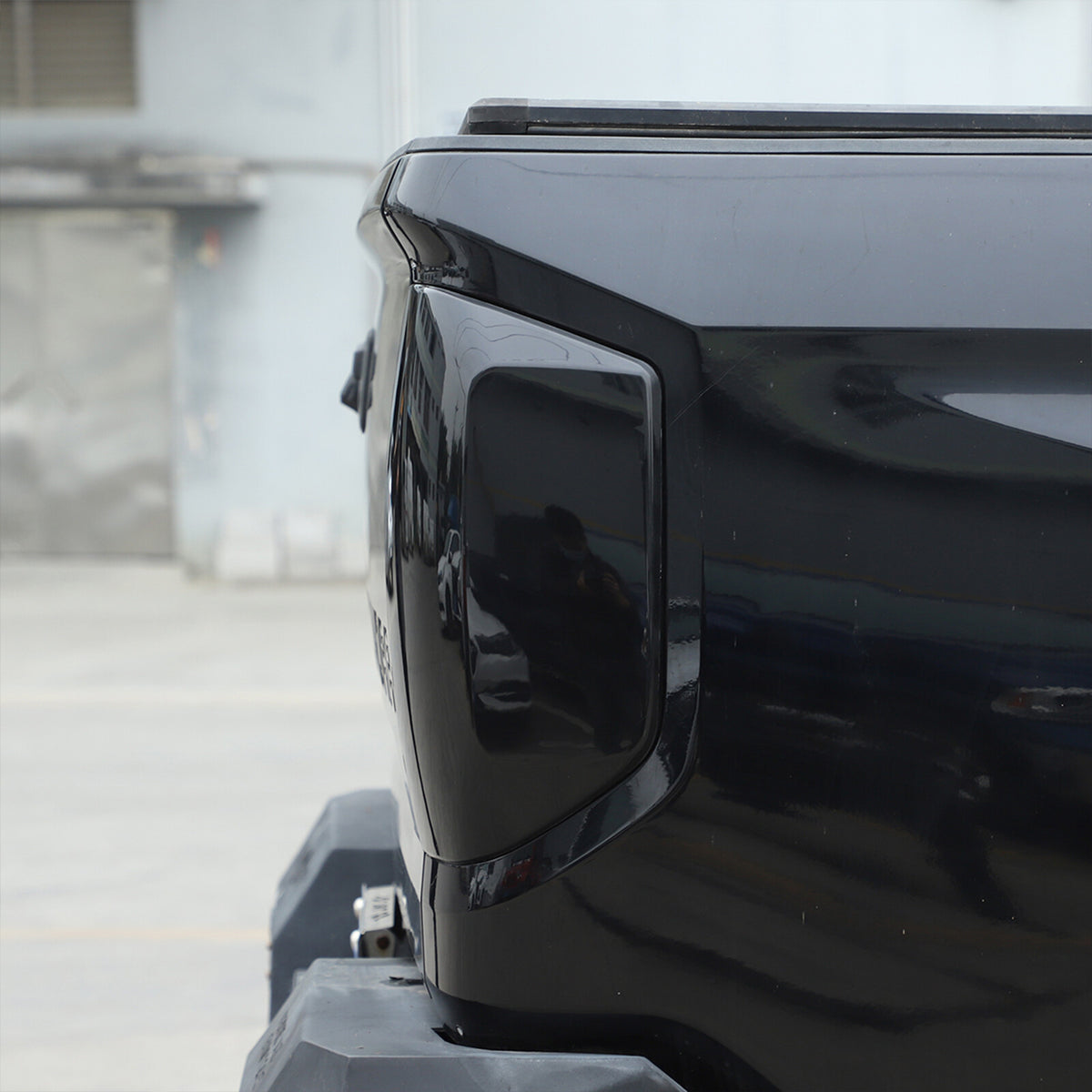 Smoked Black Rear Tail Light Lamp Guard Cover Trim For Toyota Tundra 2014-2021 15