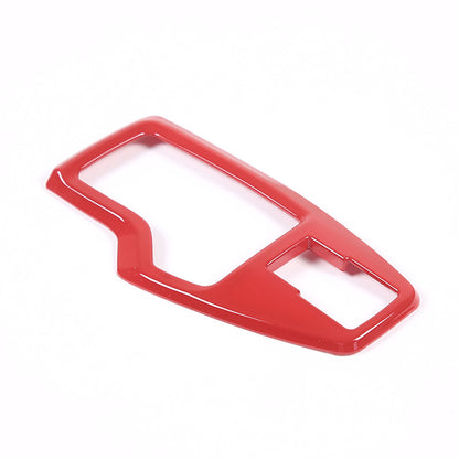 ABS Red Center Console Gear Shifter Panel Cover for Subaru WRX VB AT 2022-24 13
