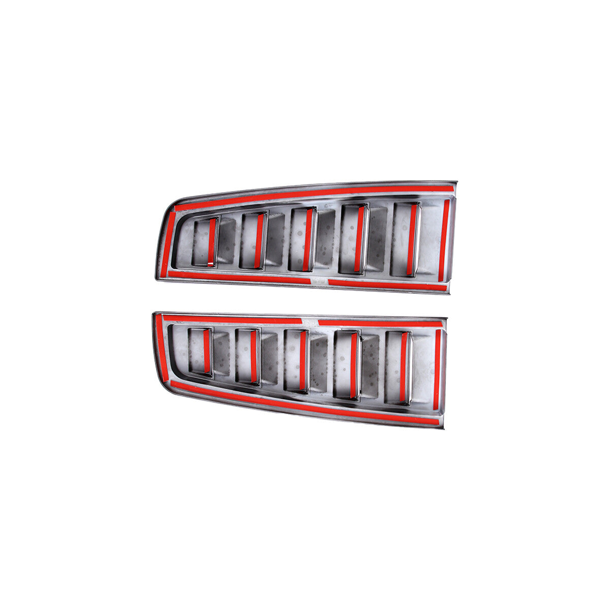 Tail Light Rear Glossy Black Vent Trim Bezel Cover Upper For Hummer H2 2003-2009 10