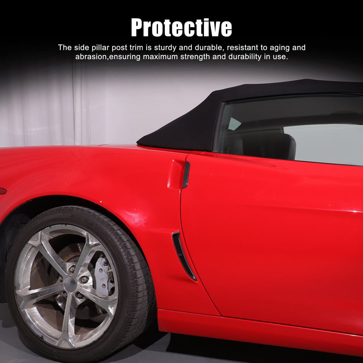 Real Dry Carbon Fiber Door Handle Trim For Corvette C6 2005-2013 6