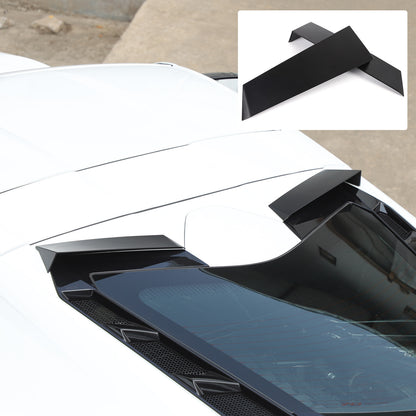 Matte Black Rear Windshield Spoiler Trim Strip For Corvette C8 Coupe 2020+ 17
