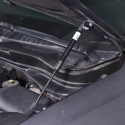Black Steel Front Hood Lift Support Corner Cover Trim For Honda Pilot 2016-22 US 7