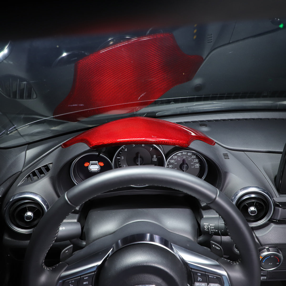 Real Carbon Fiber Interior Dashboard Instrument Trim For Mazda MX-5 Miata 16-23 23