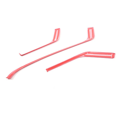 Red Full Interior Set Dash Panel Decor Cover Trim Kit For Corvette C8 2020-25 - Variants 11-15 33