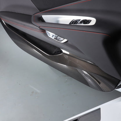 Carbon Fiber ABS Interior Full Decor Cover Trim Kit For Corvette C8 2020-2025 - Styles 46-50 17