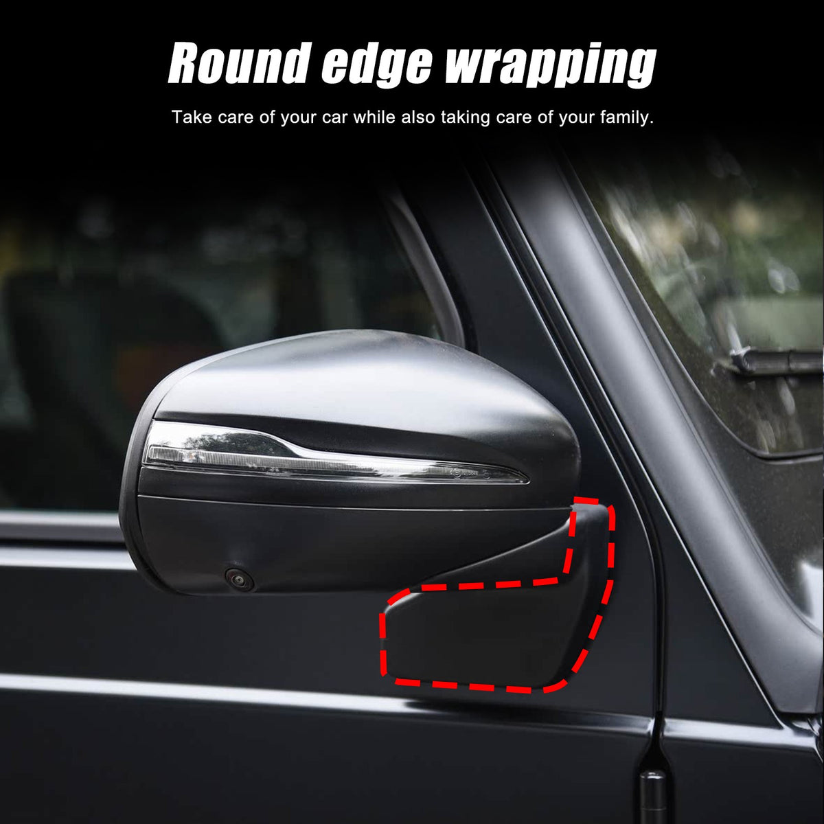 Real Carbon Fiber Rearview Mirror Base Cover Trim For Benz G-Class W465 2025 US 6