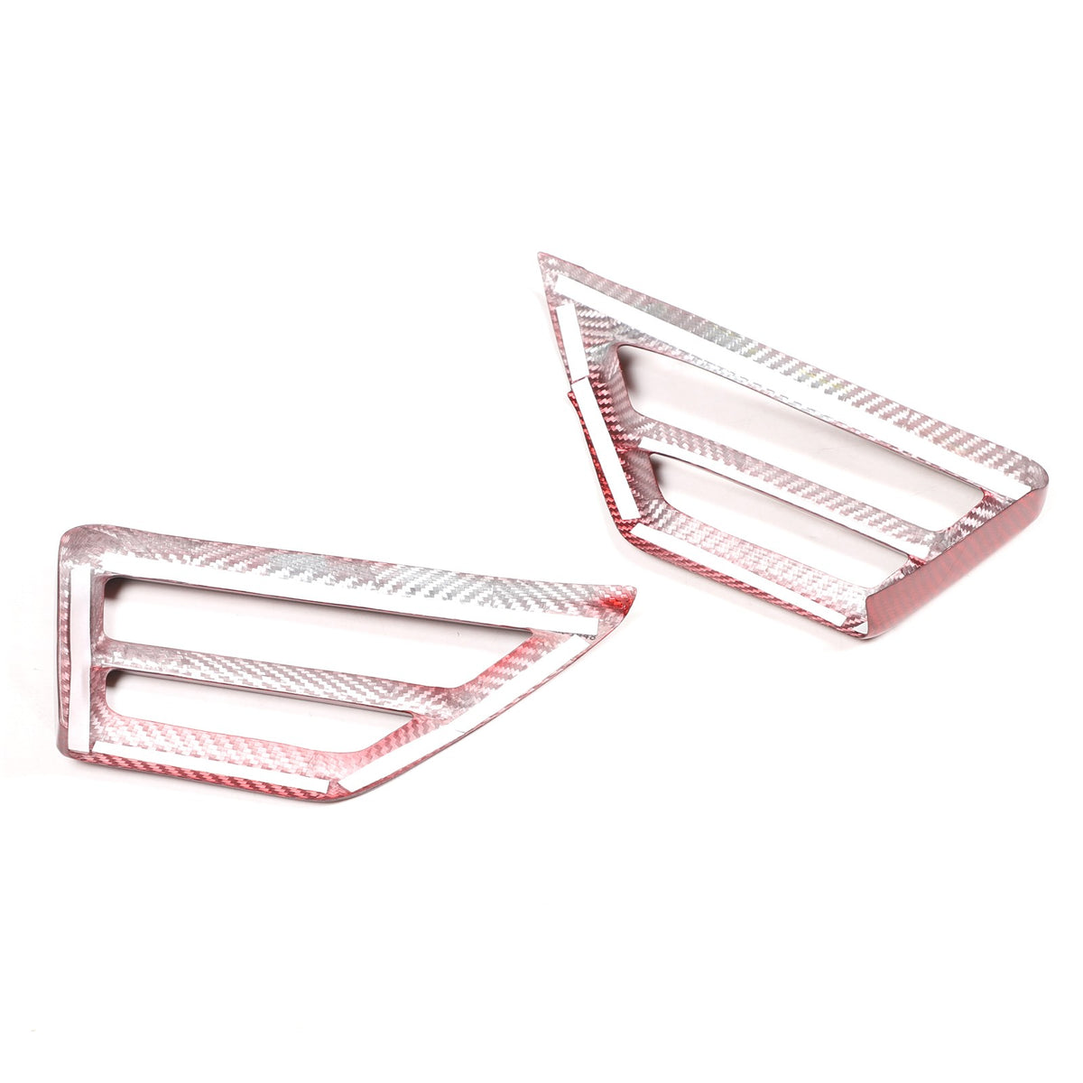 Red Real Carbon Fiber Side Air Vent Trim Cover For BMW 3 Series 2025+ 2