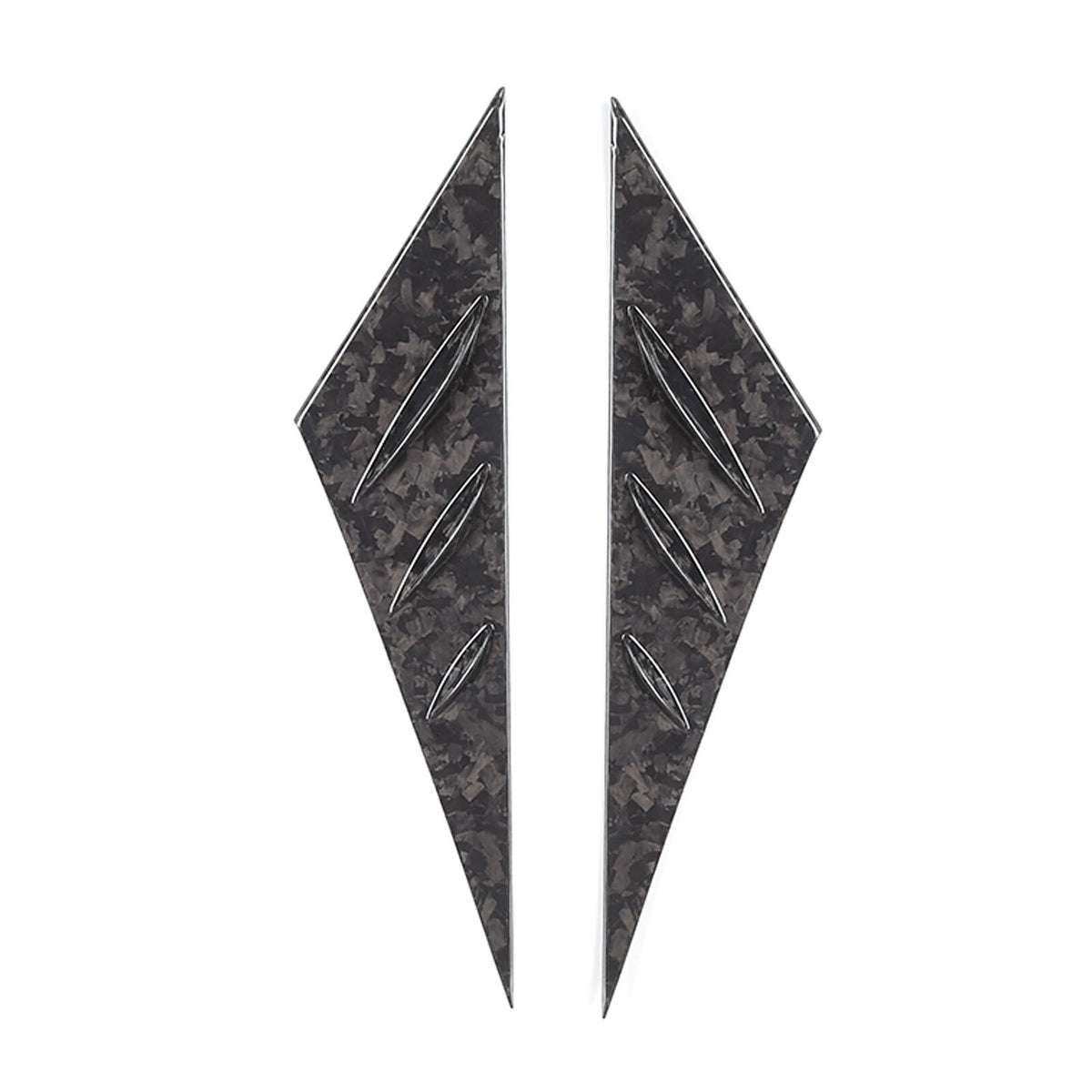 Forged Carbon Fiber Window Triangle A-Pillar Cover Trim For Corvette C6 2005-13 13
