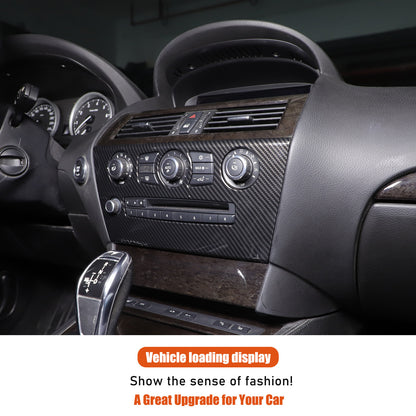 ABS Carbon Center Air Conditioning Cover Trim For BMW 6 Series E63 E64 2004-2009 18