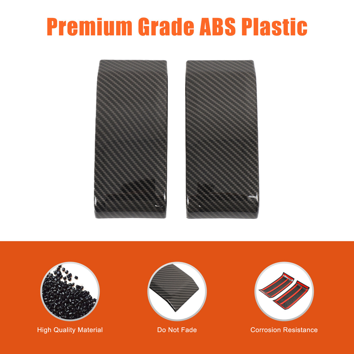 Carbon Fiber ABS Exterior Front Bumper Door Trim For Benz G-Class W465 2025+ 42