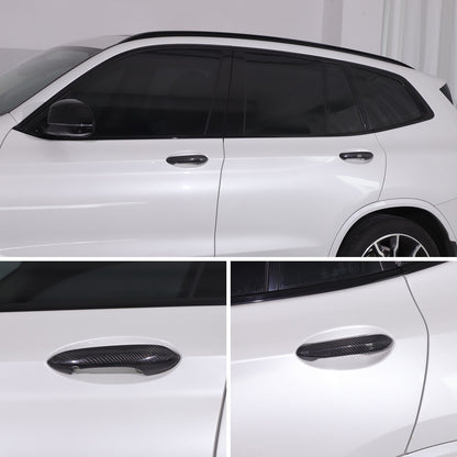 Real Carbon Fiber Exterior Outer Door Handle Cover Trim For BMW X3 G01 2018-2023 23