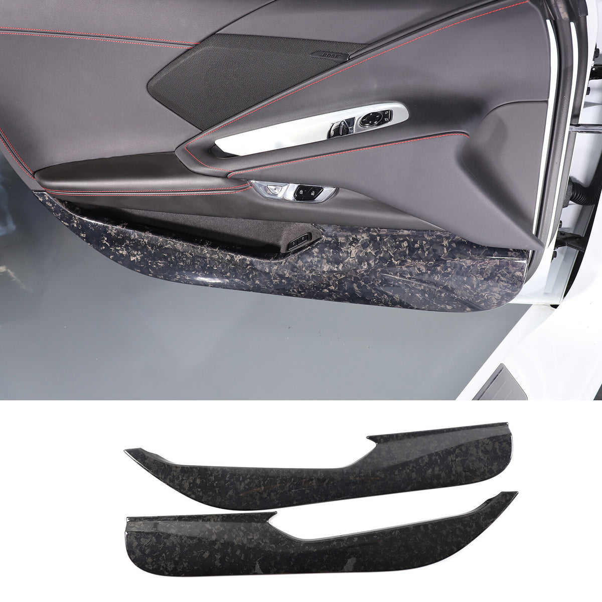 Forged Real Carbon Fiber Full Interior Set Cover Trim Kit For Corvette C8 20-25 - Variants 36-40 26