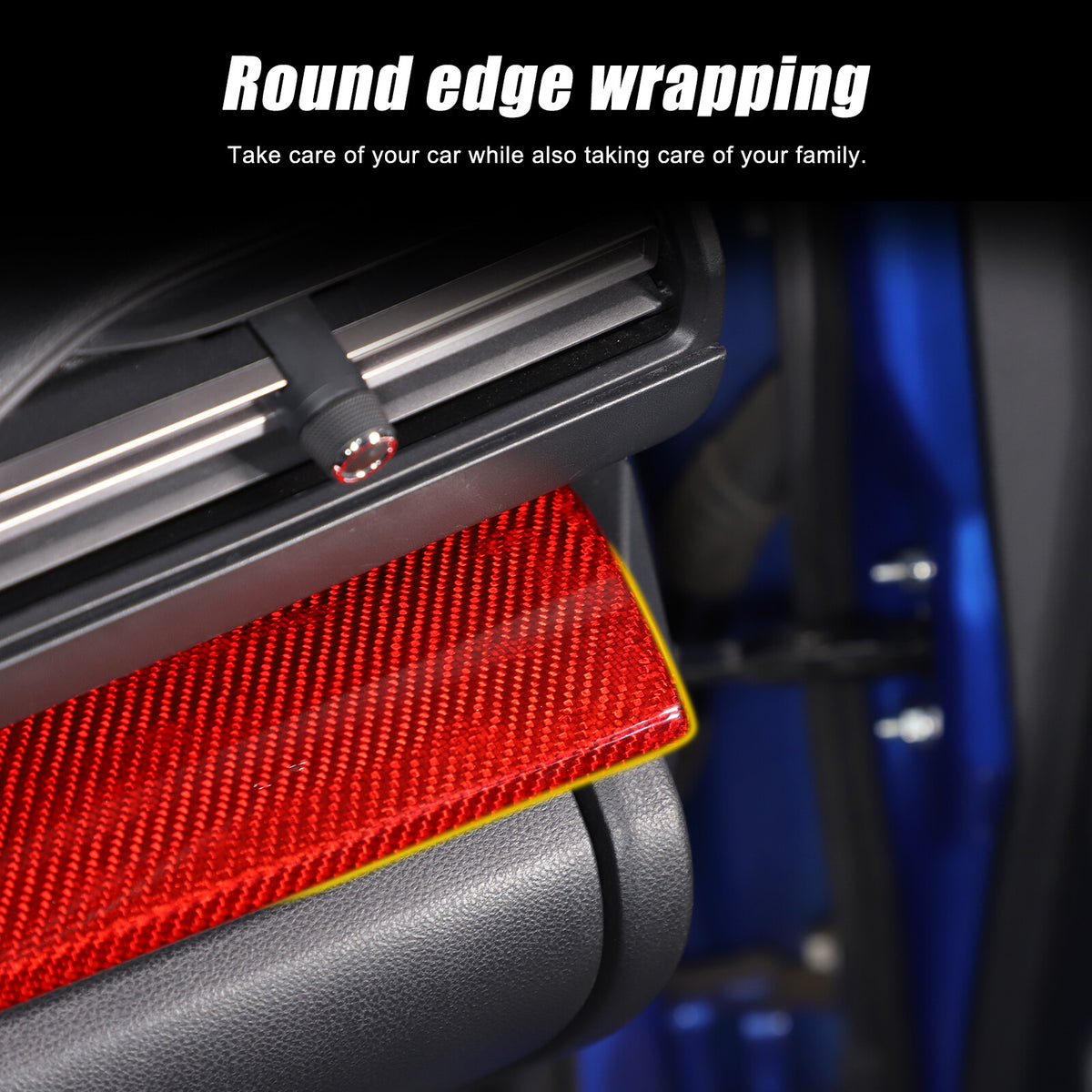 Red Real Carbon Fiber Center Console Panel Trim For Subaru WRX VB Crosstrek 22+ 12