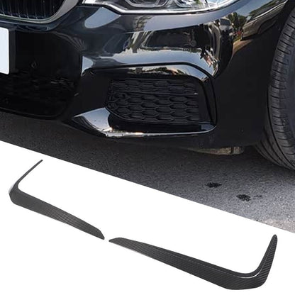 Real Carbon Fiber Front Fog Light Lamp Strip Trim For BMW 5 Series G30 2018-2020 19