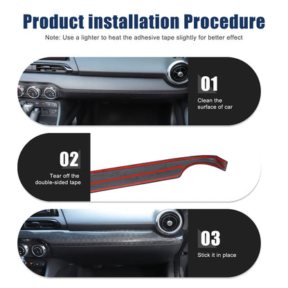 Honeycomb Carbon Fiber Interior Console Panel Trim For Mazda MX-5 Miata 2016-23 21