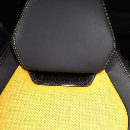 Real Carbon fiber Seat Headrest Back Hook Cover Trim For Lamborghini URUS 18-23 3