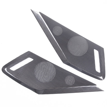 Real Carbon Door Speaker Cover Trim For Corvette C8 Z51 Z06 Coupe 2LT 3LT 20+ US 3