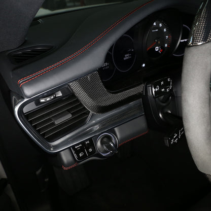 Real Carbon Fiber Center Dashboard Trim For Porsche Panamera 971 2017-2023 US 11