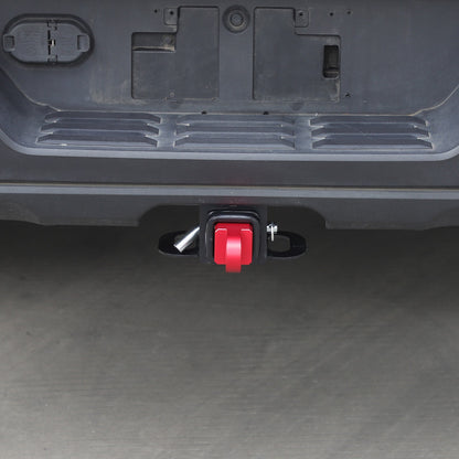 Red Aluminum Alloy Trailer Mount Receiver Hitch Tow Hook For Toyota Tundra 2022+ 8
