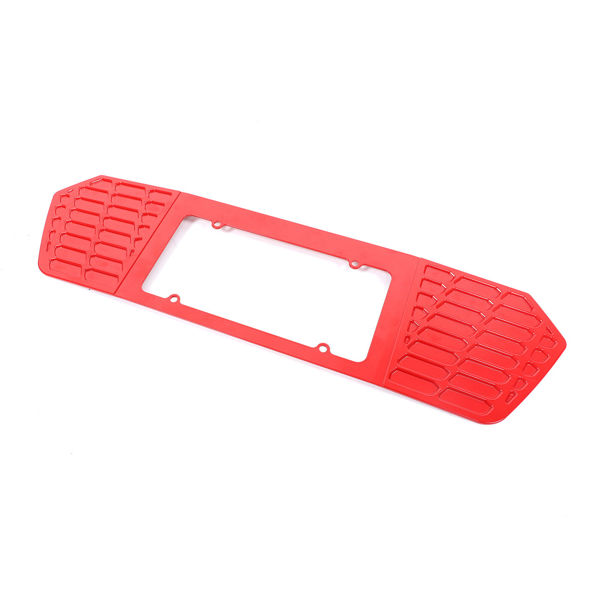 Red Alloy Rear License Plate Filler Frame Trim Cover For Corvette C8 2020-25 US 12