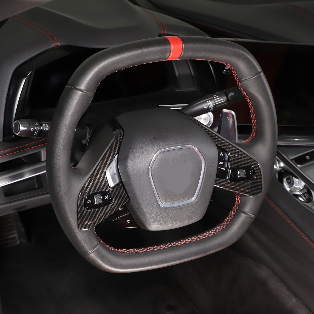 Carbon Fiber ABS Interior Full Decor Cover Trim Kit For Corvette C8 2020-2025 - Styles 1-5 35