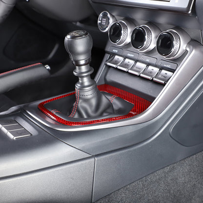 Red Real Carbon Fiber Interior Center Console Trim Set Kit For Subaru BRZ 22+ 173