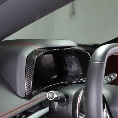 ABS Carbon Fiber Instrument Speedmeter Trim For Corvette C8 Stingray Z06 Z51 9