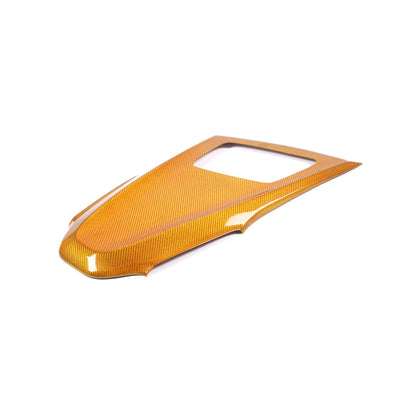 Yellow Carbon Fiber Dash Instrument Cover Trim W/ HUD For Corvette C8 20-25 15