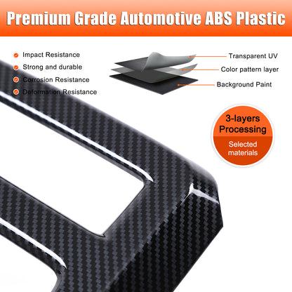 ABS Carbon Fiber Center Console Gear Shift Frame For Acura Integra 2023-2024 13