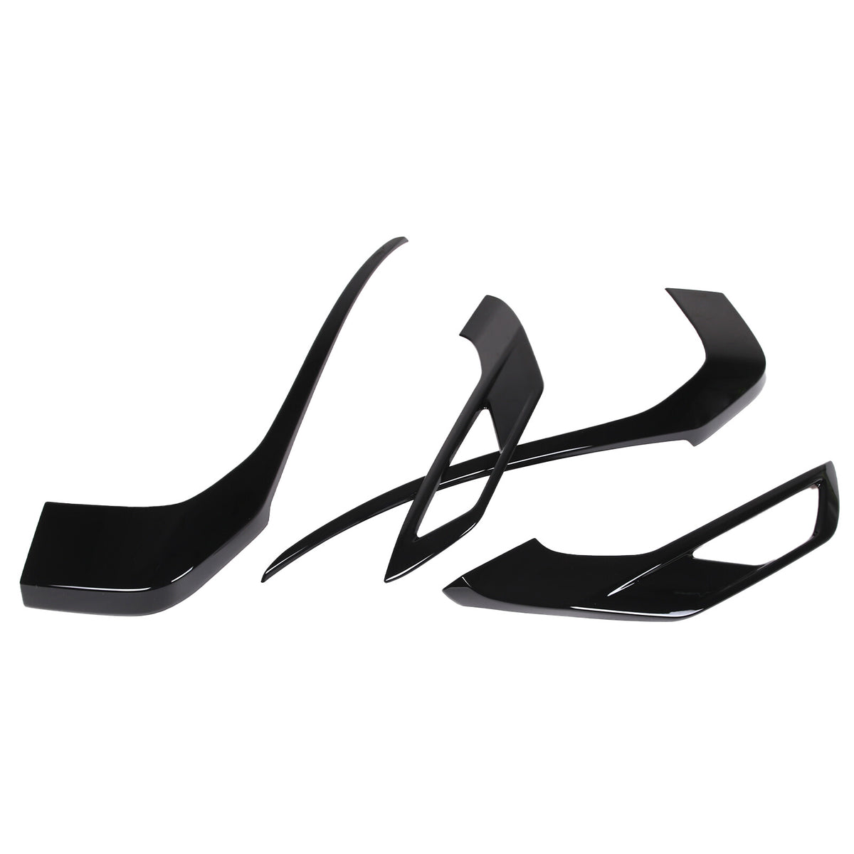 For Mitsubishi Outlander 2022 2023 Black Front Side Grille Molding Cover Trim 7