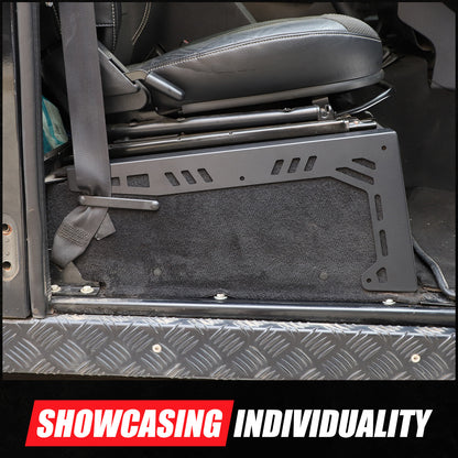 Black Seat Box Corner Carpet Mat Protector For Land Rover Defender L316 2004-18 1