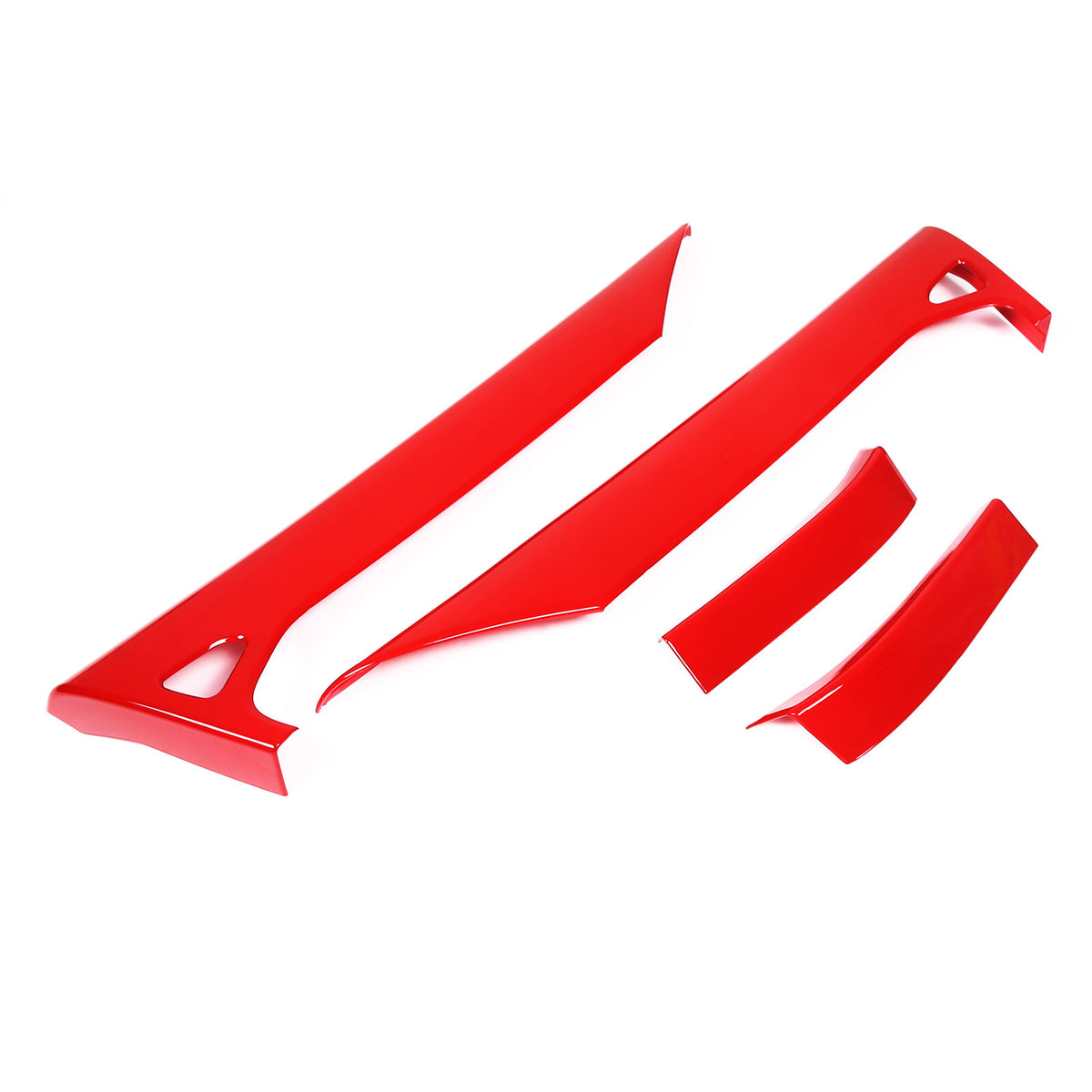 ABS Red Inner Interior Door Panel Cover Trim For Corvette C8 Z51 Z06 2020-26 9