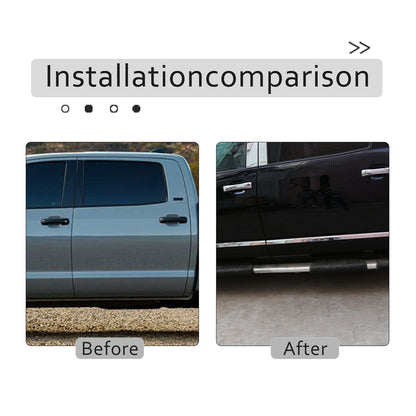 Chrome Side Body Door Protect Trim Stainless Steel for Toyota Tundra 2014-2021 8