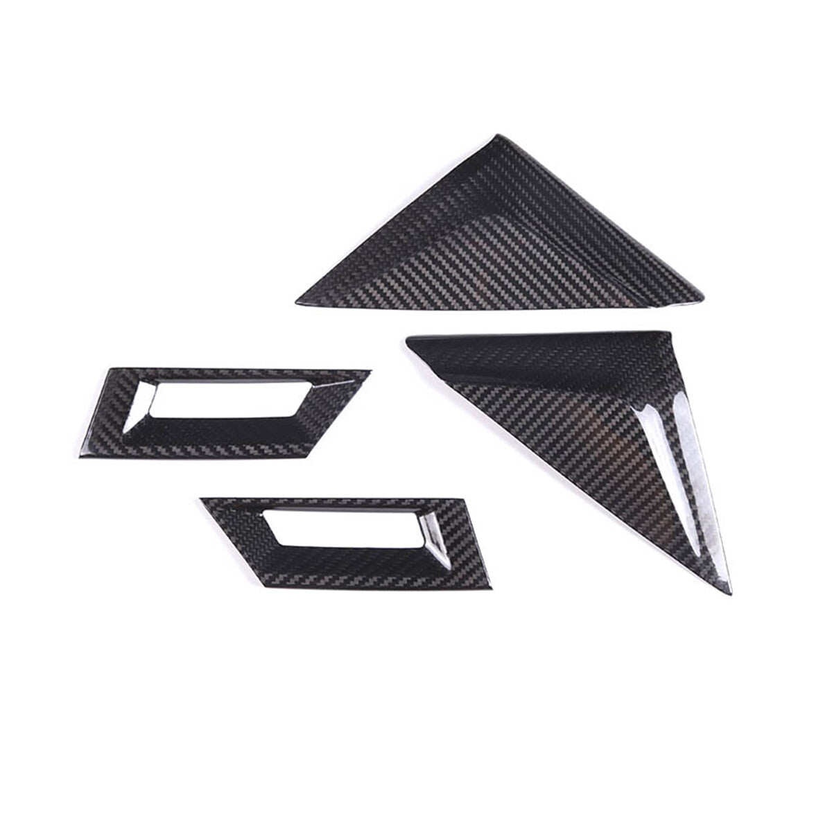 Real carbon fiber For Maserati Ghibli 2014-2022 Inner A-pillar horn cover trim 12