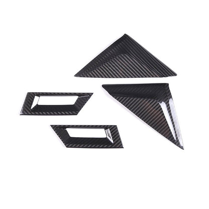Real carbon fiber For Maserati Ghibli 2014-2022 Inner A-pillar horn cover trim 12