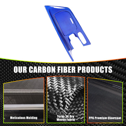 Blue Real Carbon Fiber Full Interior Set Decor Trim Kit for Corvette C8 20-25 - Variants 16-20 25