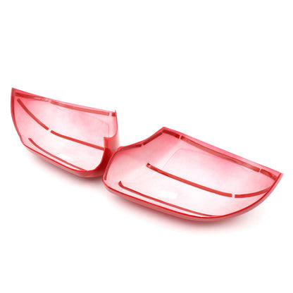 Red ABS Side Mirror Cover Trim with Turn Signal For Toyota Tundra/Sequoia 22+ US 17