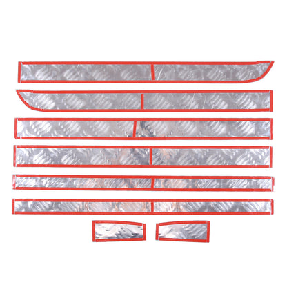 Silver Alloy Tailgate Top Protector Spoiler Cap Cover For Ford Maverick 2022+ 8