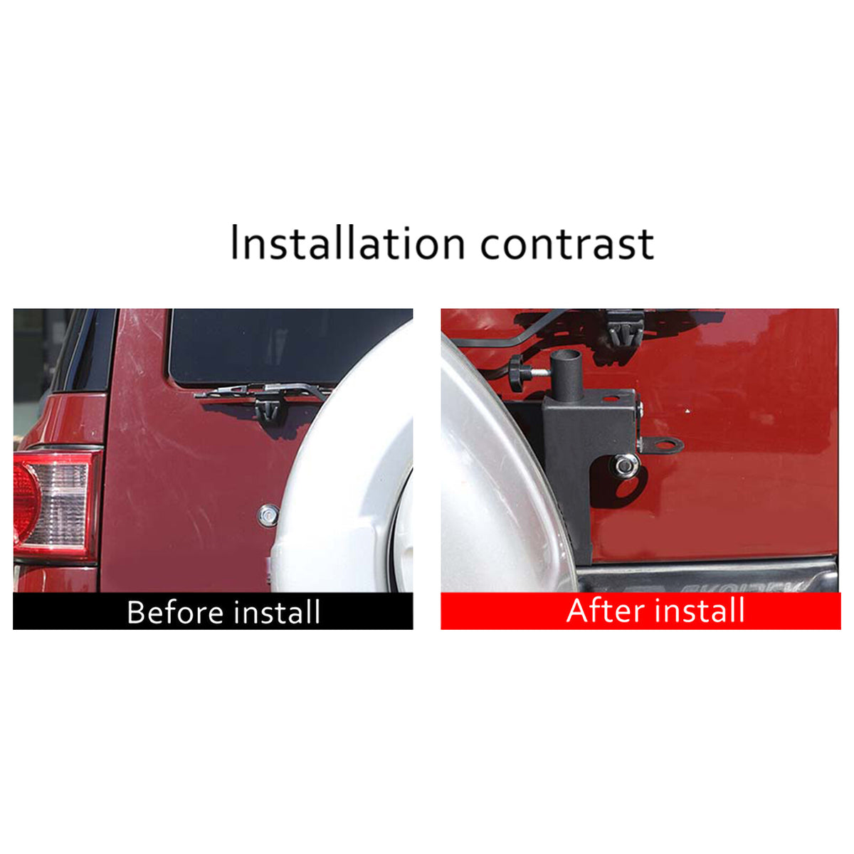 US Flag Tailgate flagpole Antenna Bracket Holder Mount For Toyota FJ Cruiser 07+ 2