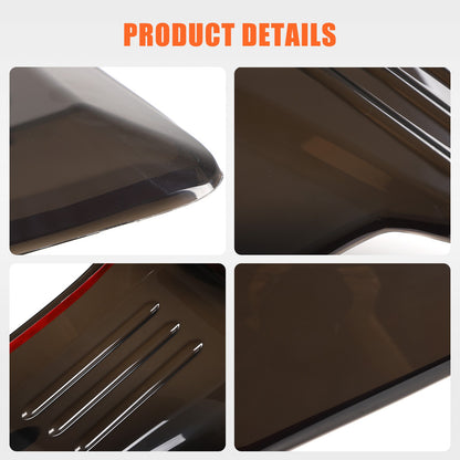 Transparent Gray ABS Tail Light Smoked Cover Trim For Nissan Titan 2016-2023 9