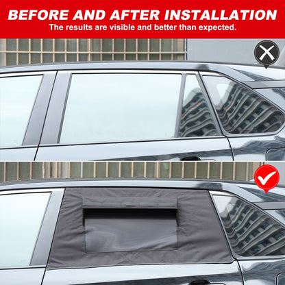 Rear Window Sun Shade Cover Deflectors For Toyota RAV4 2020-2024 22
