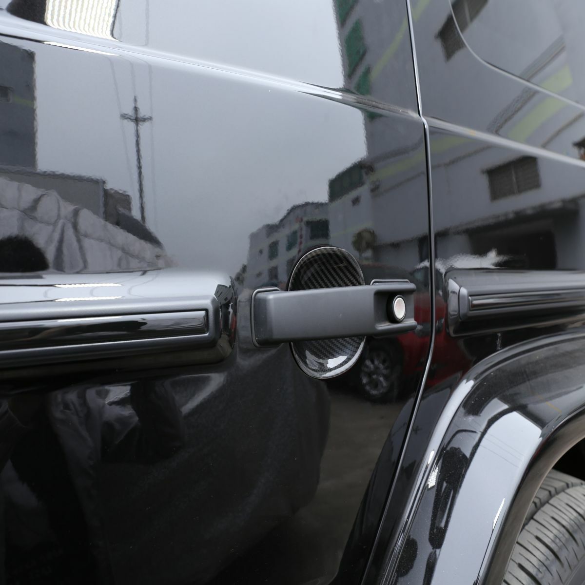 Carbon Fiber Exterior Door Handle Bowl Cover trim For Benz G Class W463 2019-20 5