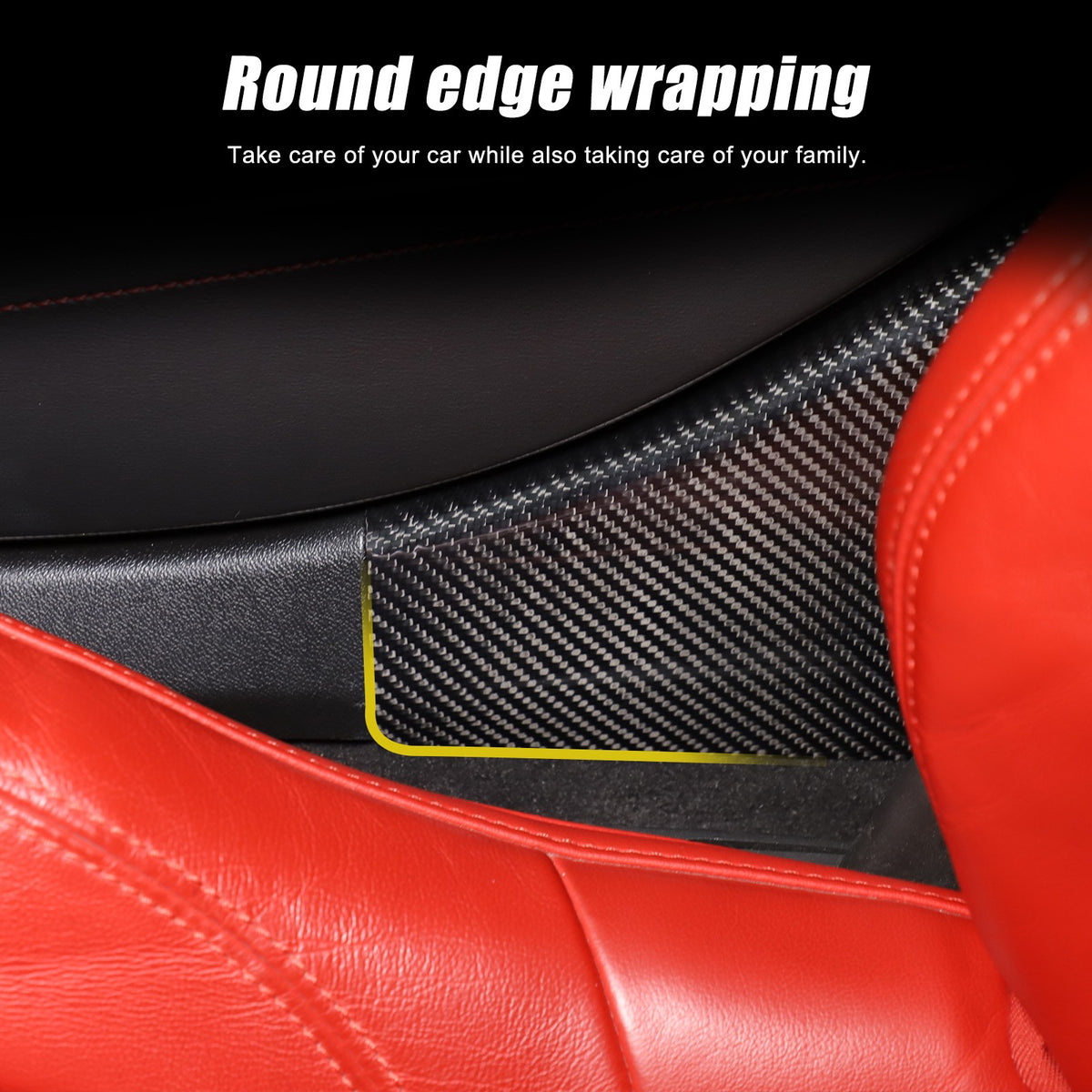 Real Carbon Fiber Interior Door Sill Plate Rear Trim For Corvette C8 2020+ US 10