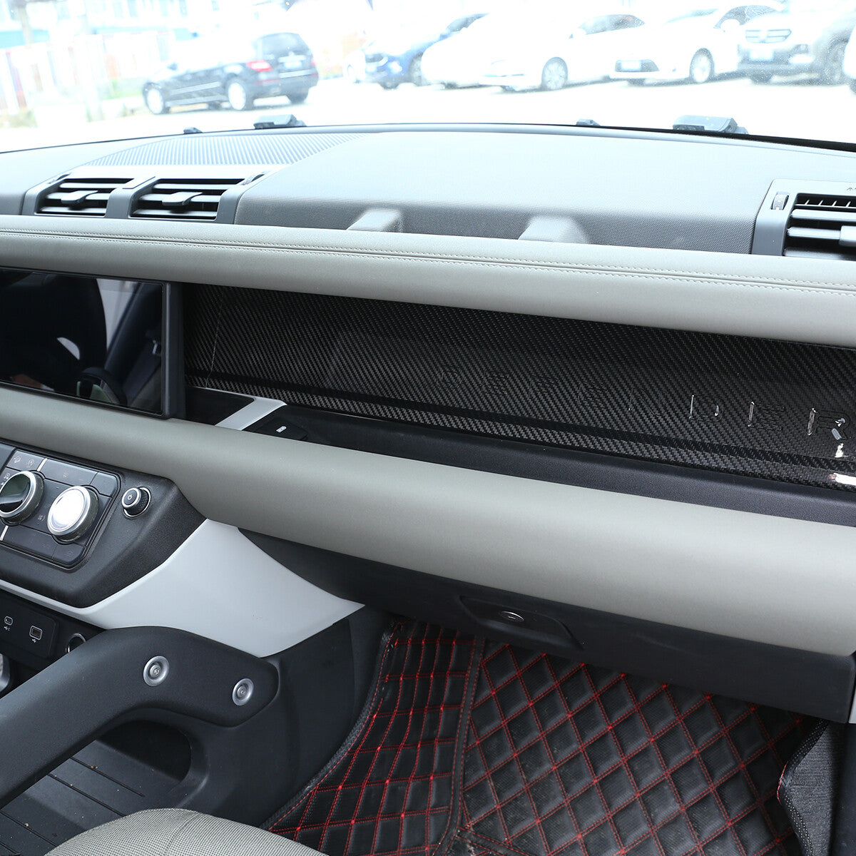 Real Dry Carbon Fiber Full Interior Trim Set For LR Defender 90 110 L663 20-23 100