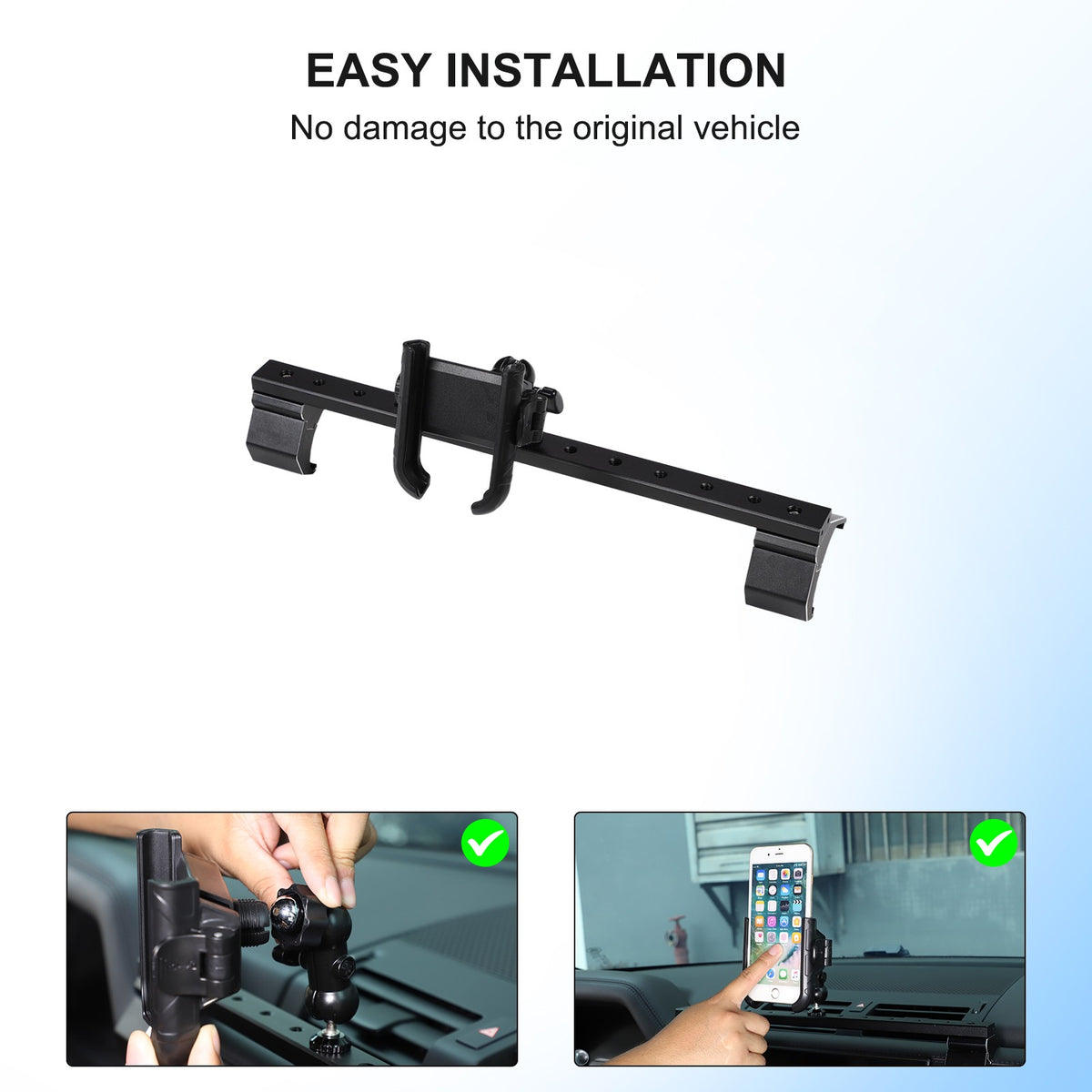 Multi-Functional Center Phone Holder Bracket For Land Rover Defender L663 20-23 8