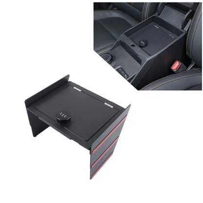 Center Console Safe GUN Armrest Storage Lock Box Tray For Ford Ranger T9 2023+ 17