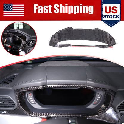 Real Carbon Fiber Dashboard Instrument Trim For Lamborghini URUS 2018-2023 US 1