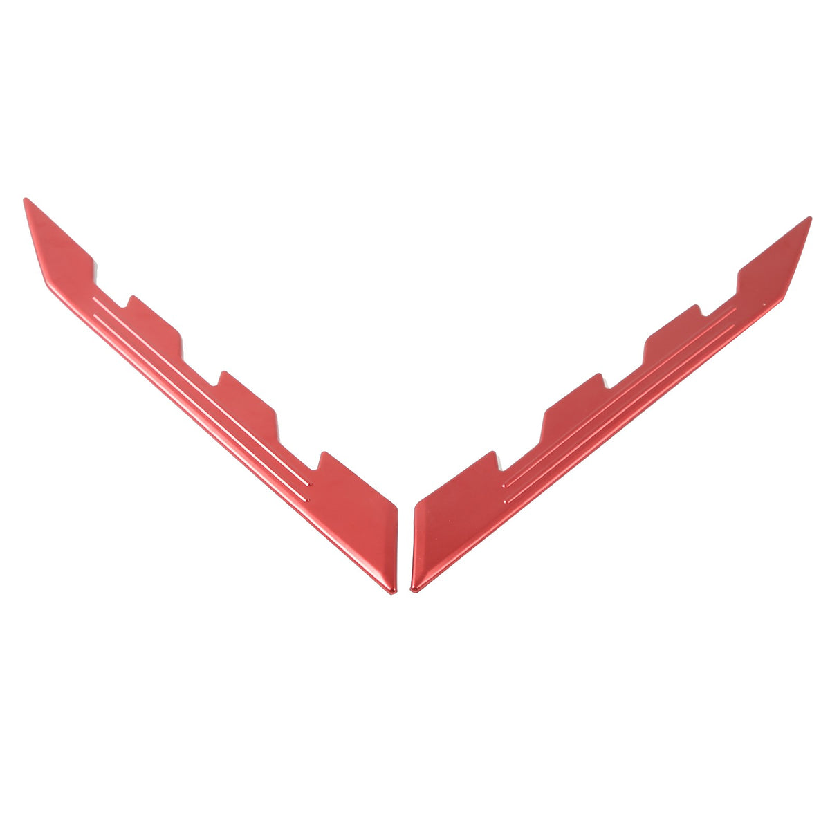 Carbon Fiber Engine Bay Panel Cover Trim in Edge Red For Corvette Coupe C8 20-26 4